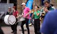 'Dass Brass' performing to crowds.