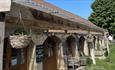 Broom House Farm Shop entrance.