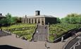 A CGI render of the Goods Shed, the new entrance to Hopetown Darlington. The Goods Shed will contain a brand new café, shop and visitor experience cen