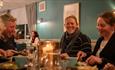 Guests enjoying dinner at the Park Head Hotel and Oak Room Restaurant
