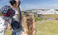 Family walking at Dalton Park
