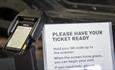 Please have your ticket ready sign Locomotion