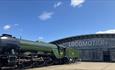 Steam Engine outside of Locomotion Shildon.