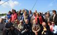 Tour group in Newcastle