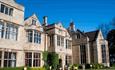 Exterior view of Redworth Hall, blue sky