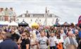 Crowds of people at Seaham Food Festival