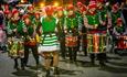 Samba Drumming Elves Christmas Parade by Jack Drum Arts