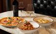 Pasta, pizza and wine at Veeno.