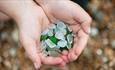 Sea glass picked from Seaham beach