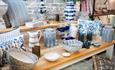 Merchandise in the Wynyard Hall shop.