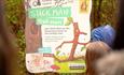 Board showing the start of The Stickman Trail - Credit Forestry England Crown Copyright