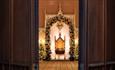 The decorated Throne Room at Auckland Palace
