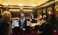 Tour group in the Mayors Chamber, Durham Town Hall