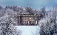 Wynyard Hall on a snowy day.