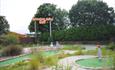 Kids playing at Golf course at Adventure Valley