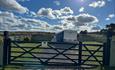 A caravan pitch at Bonners Lodge Caravan Park
