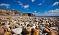 Pebbles on beach