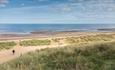 Crimdon beach on sunny day