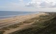 Crimdon beach on sunny day