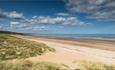 Crimdon beach on sunny day