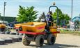 Driving a dumper truck at Diggerland Durham