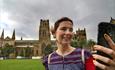 Selfies at Durham Cathedral