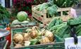 Vegetable stall at Durham City Farmers' Market