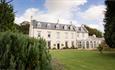 The garden at Hallgarth Manor House Hotel in County Durham