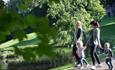 Feedings the Ducks at Hardwick Park