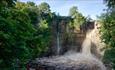 High Force Waterfall, blue skies