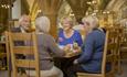 People eating in the restaurant