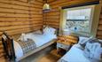 Twin beds t Vindomora Country Lodges