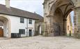 External view of Lightfoot Cottage next to Clock Tower Gate