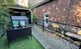 Garden at No 1 Old Hall Cottage with Hot Tub
