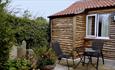 Outside seating area at Gardenside Lodge