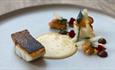 A meal from the tasting menu at Faru - fine dining.