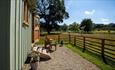 External view from Sycamore Shepherd's Huts at Edge Knoll