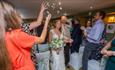 Celebrating the bride and groom at Thomas Wright House