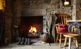 Fireplace at The Rose and Crown