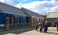 People walking at Seaham Harbour Marina