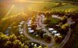 Drone image of the camping site