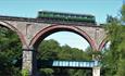 Etherley Viaduct with Bubble Car crossing on Weardale Railway