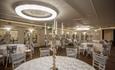 Tables set up for a wedding