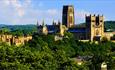 Durham World Heritage site, Durham Cathedral, Durham Castle and surrounding woodland.