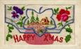 An embroidered Christmas Card