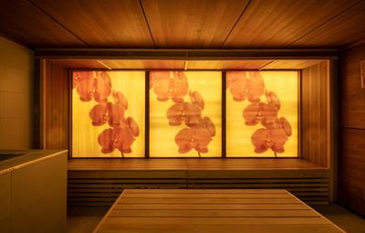 sauna at serenity spa