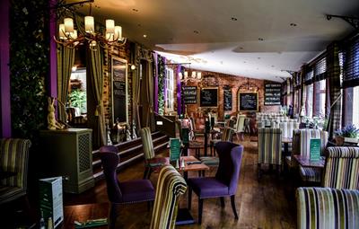 Interior of dining room at Bownburn Hall Hotel