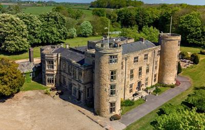 Walworth Castle drone image