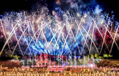 Finale scene of Kynren - An Epic Tale of England