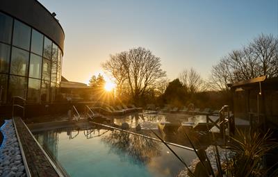 golden hour twilight spa evening